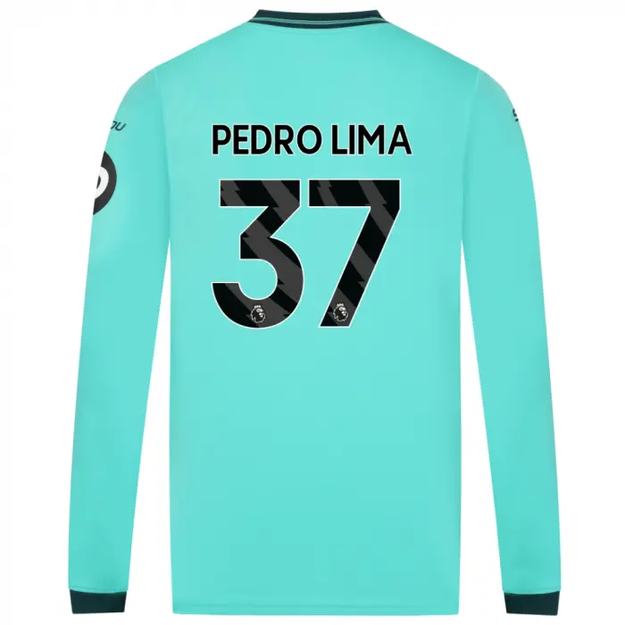 Wolves Kits Shop | Official 2025-26 Wolves Away Shirt – Adult – LS PEDRO LIMA 37 Wolverhampton Wanderers Apparel